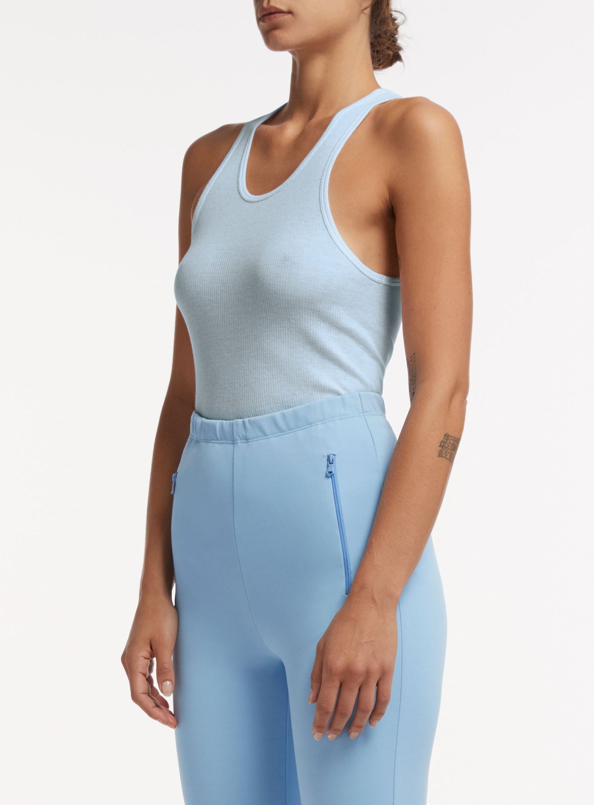 Ribbed Tank - Ice Blue