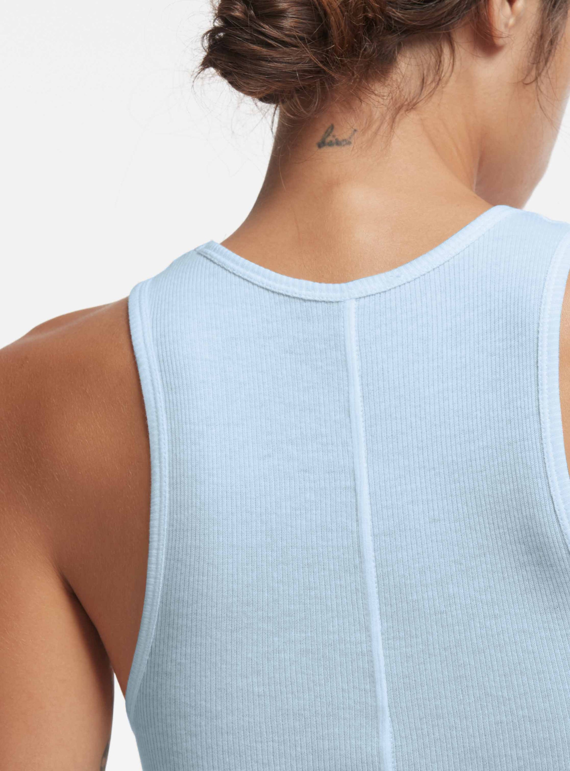 Ribbed Tank - Ice Blue