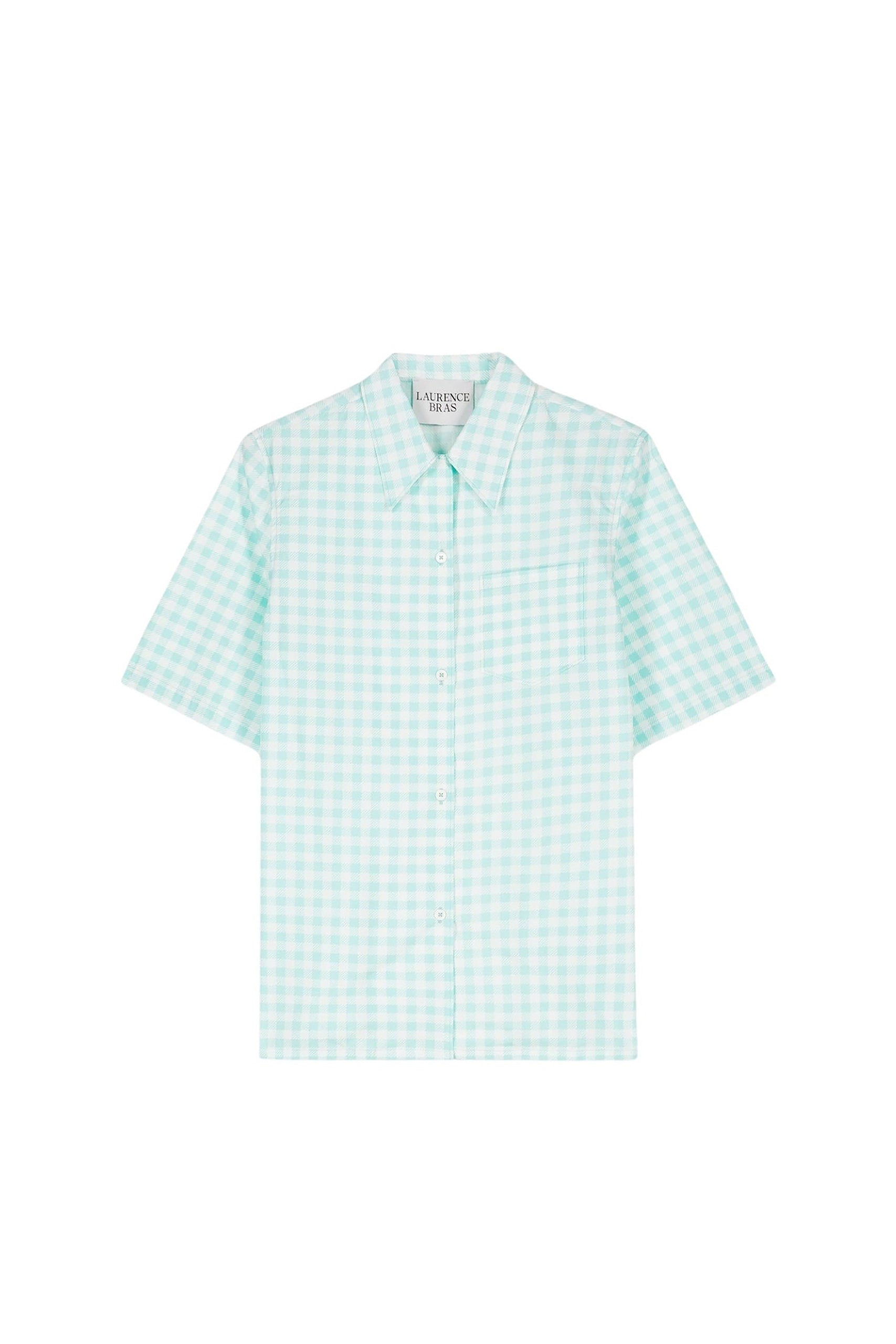 Blouse Rick à manches courtes - Turquoise