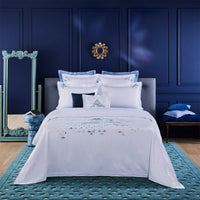 Housse de couette Rivoli - Bleu & Vert