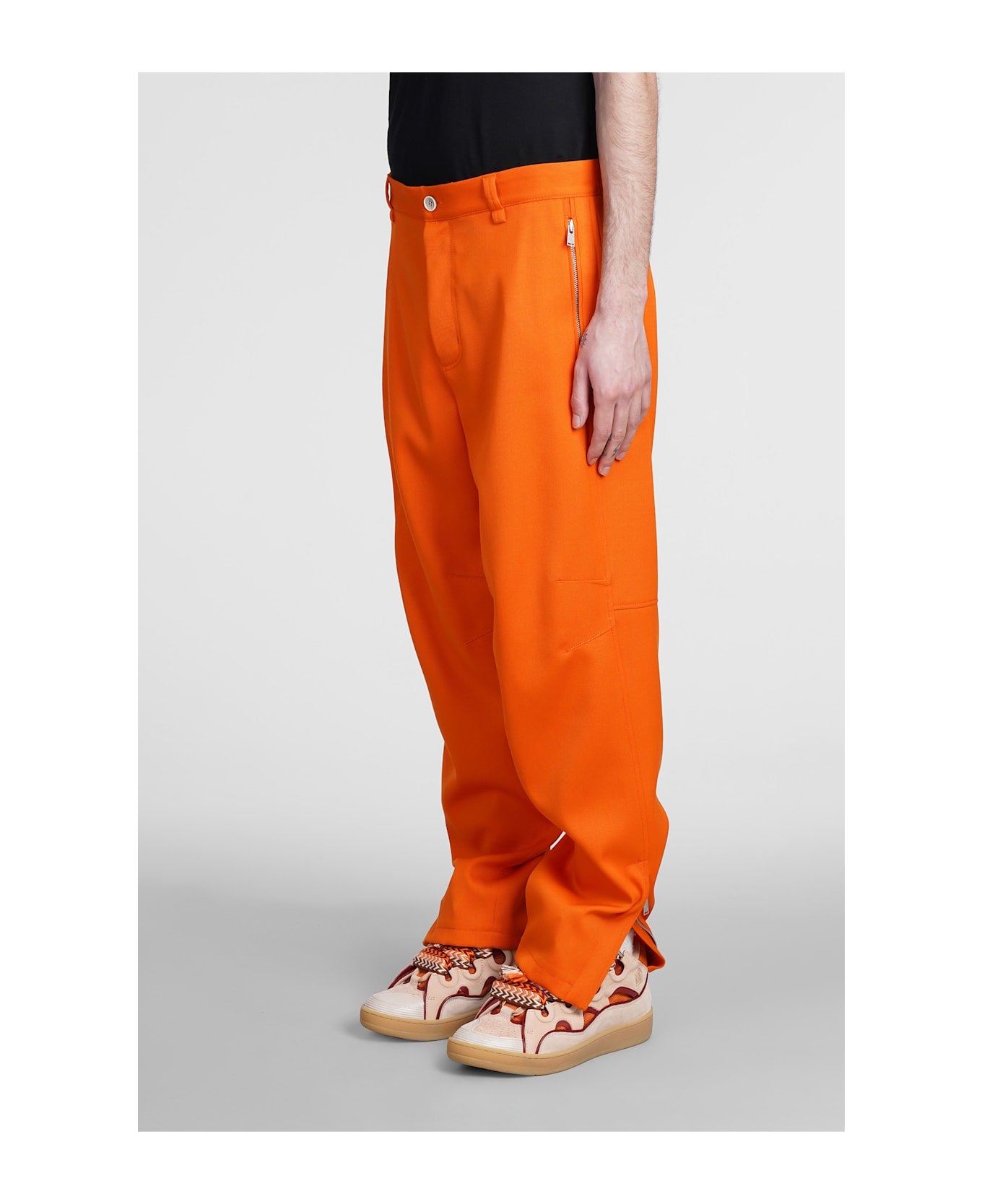 Pantalon Biker en laine - Orange Vif