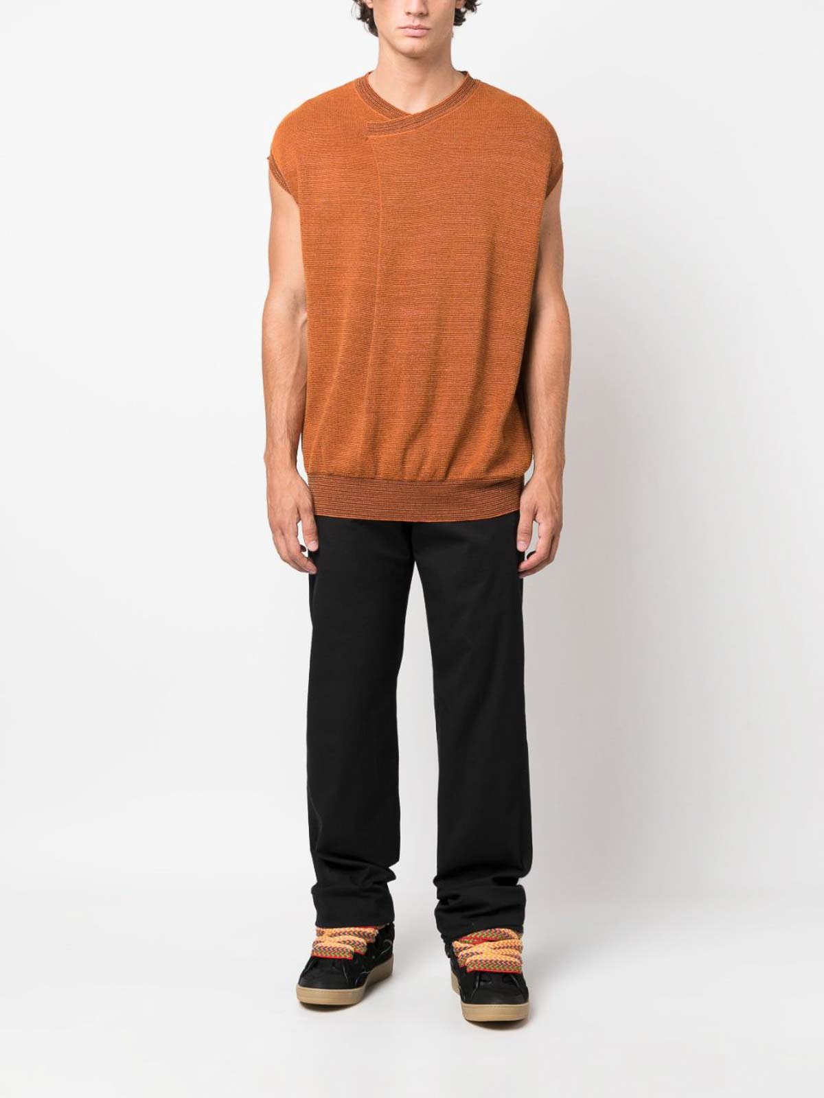 Pantalon avec ceinture élastique - Noir