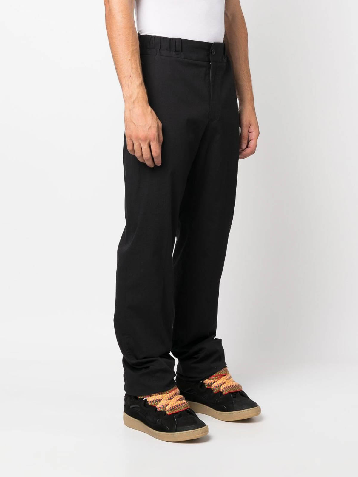 Pantalon avec ceinture élastique - Noir