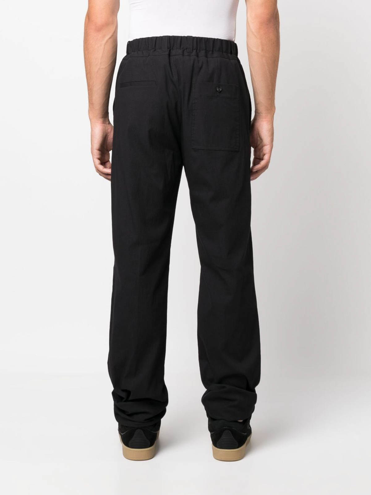 Pantalon avec ceinture élastique - Noir