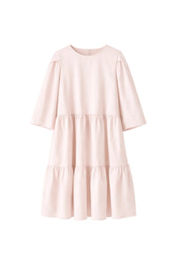 Robe courte Le Terrence en soie - Rose Clair