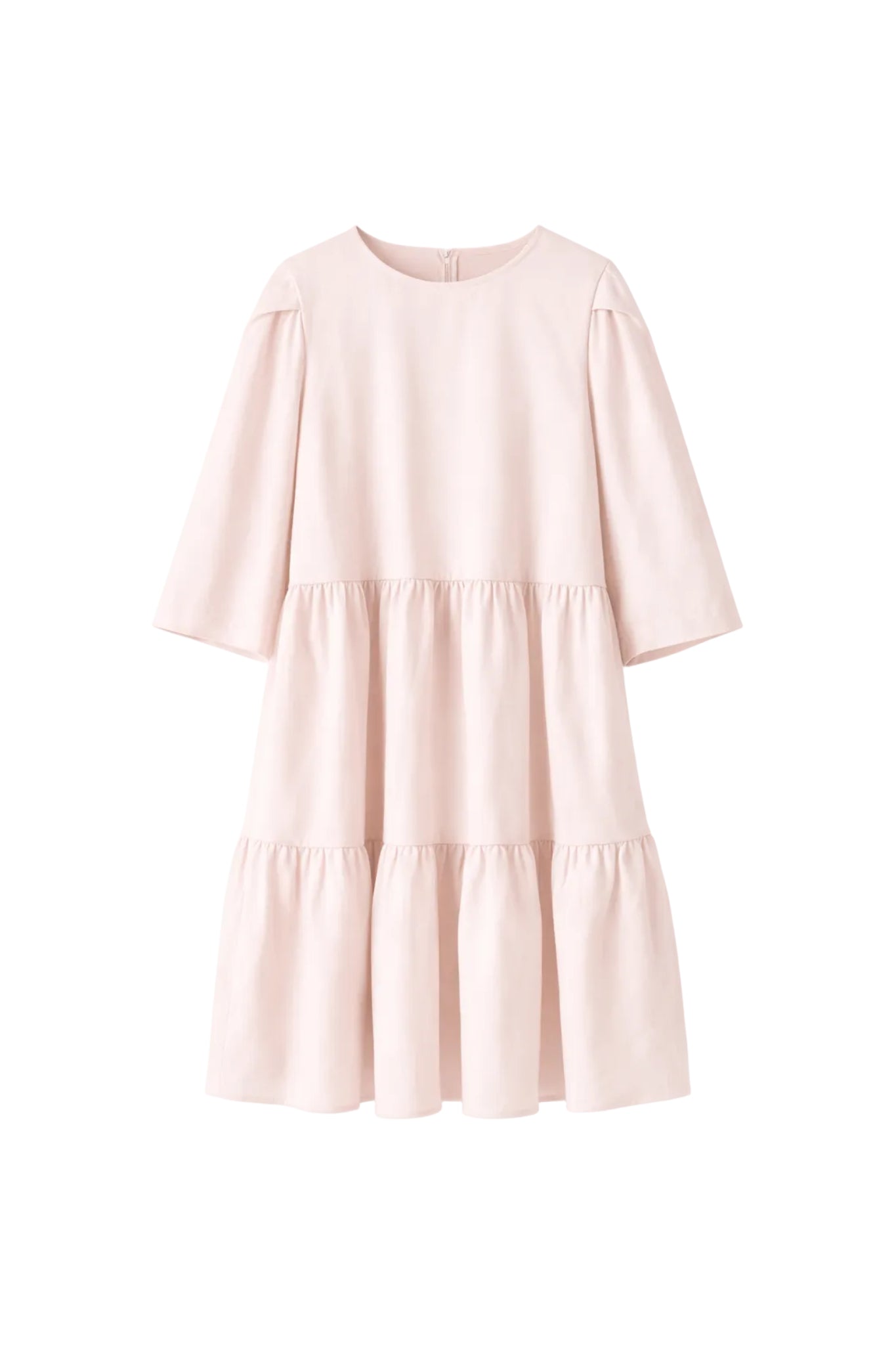 Robe courte Le Terrence en soie - Rose Clair