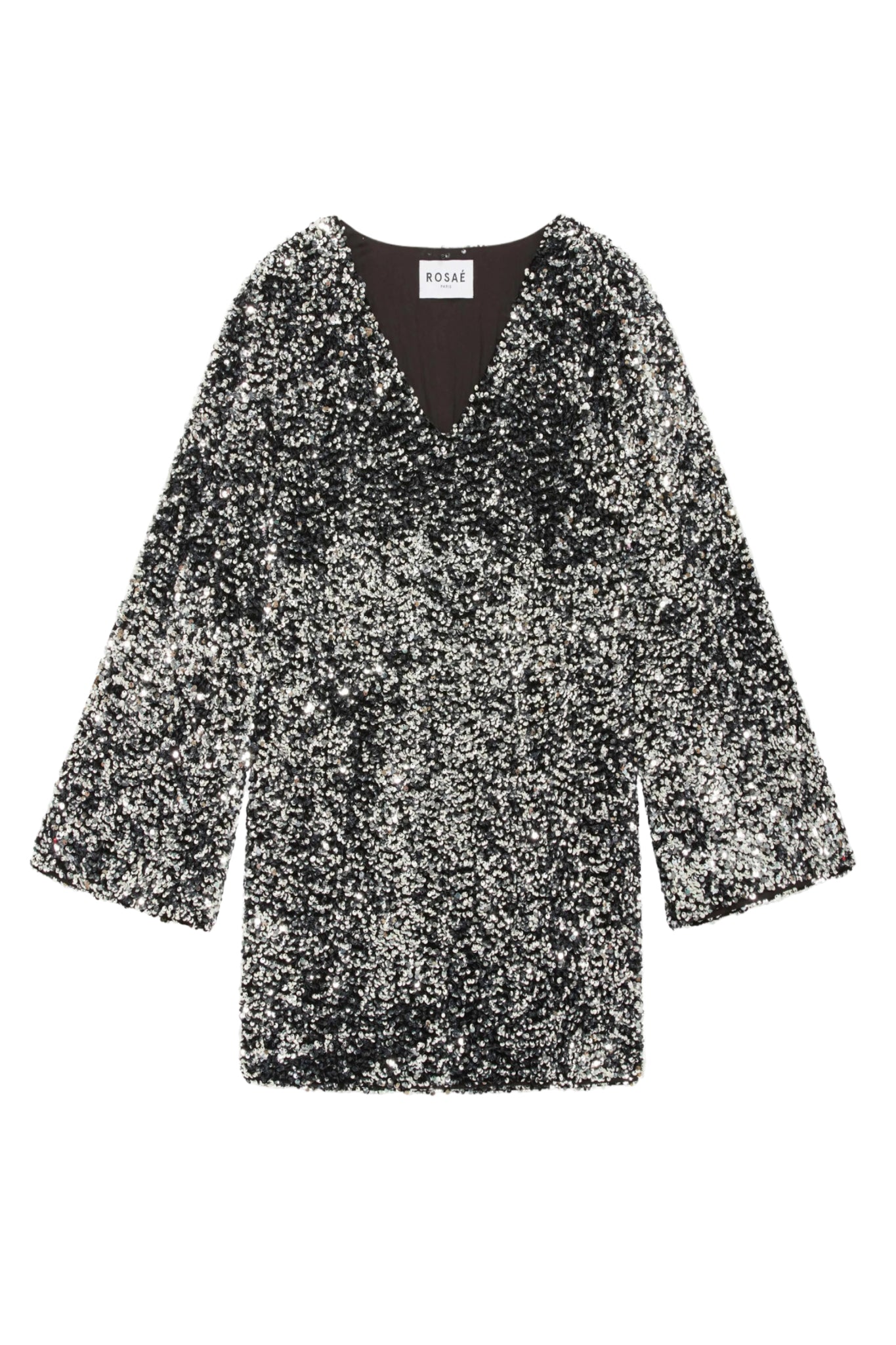 Robe courte Le Elvis à sequins - Argent