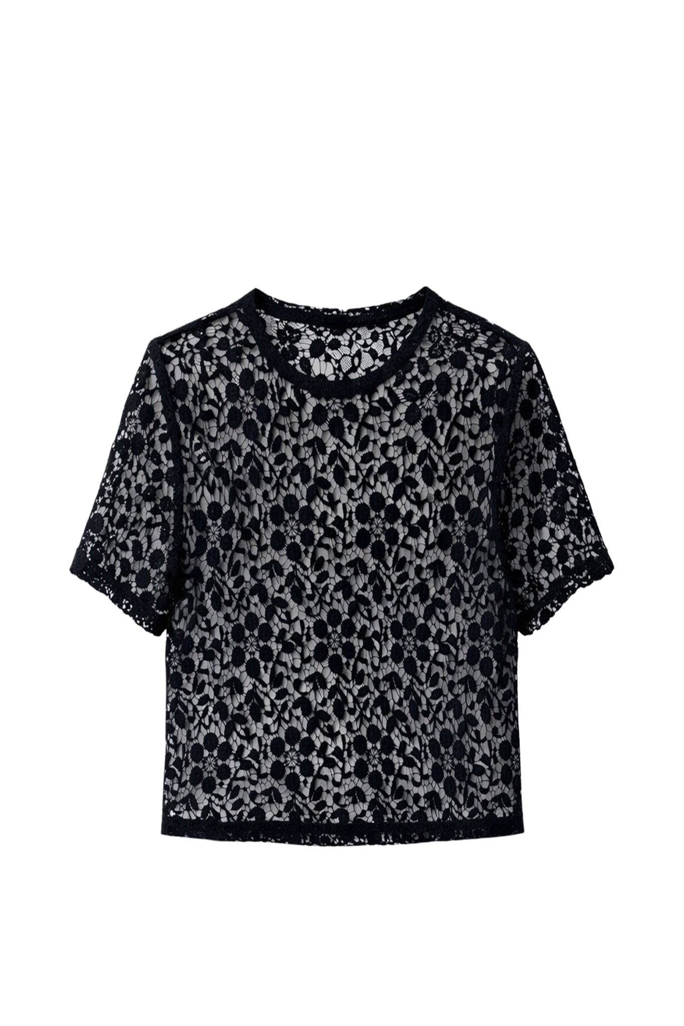 T-shirt Le Alphonse en jacquard - Noir