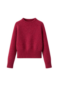 Le Fontaine mohair jumper - Bordeaux red