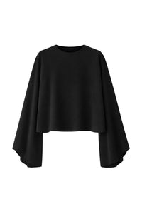 PRIX RECO : 85 // Top à manches chauve-souris Le Echenoz - Noir