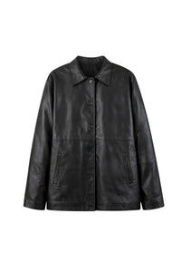 Veste Le Doyle en cuir - Noir
