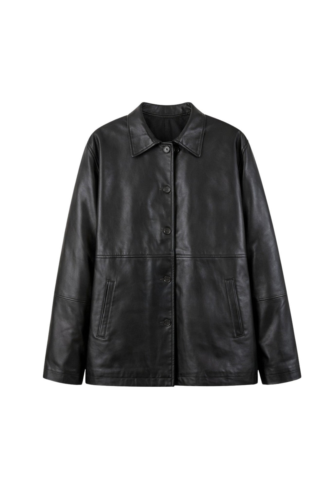 Veste Le Doyle en cuir - Noir