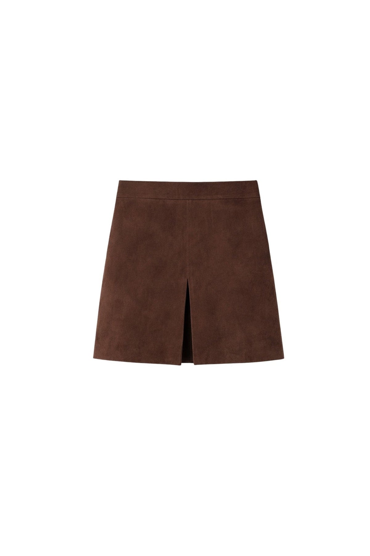 NEW // Jupe Le Anatole en cuir - Marron Fonce