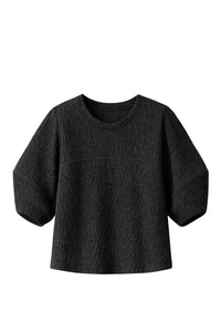 Top Le Jolly en jacquard - Noir