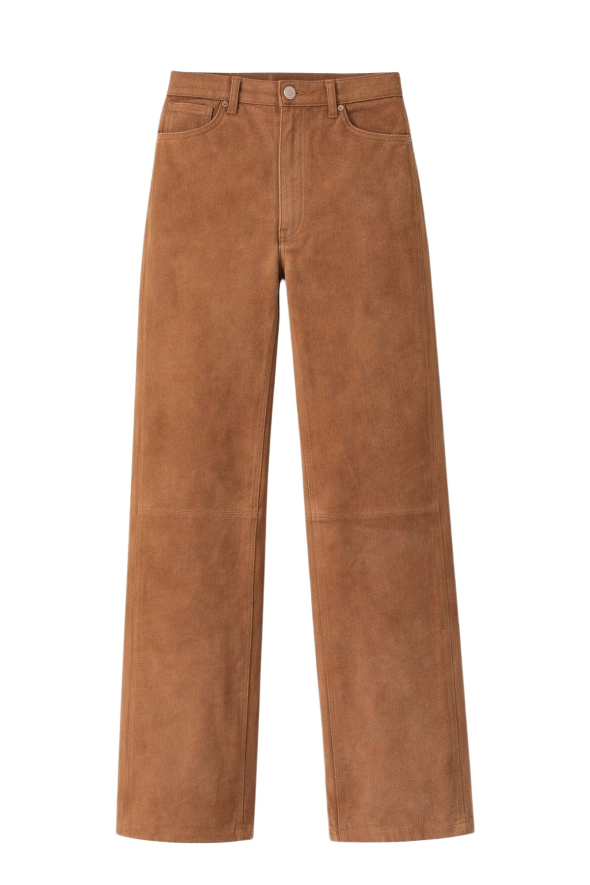 Pantalon Le Danou en cuir - Marron Camel