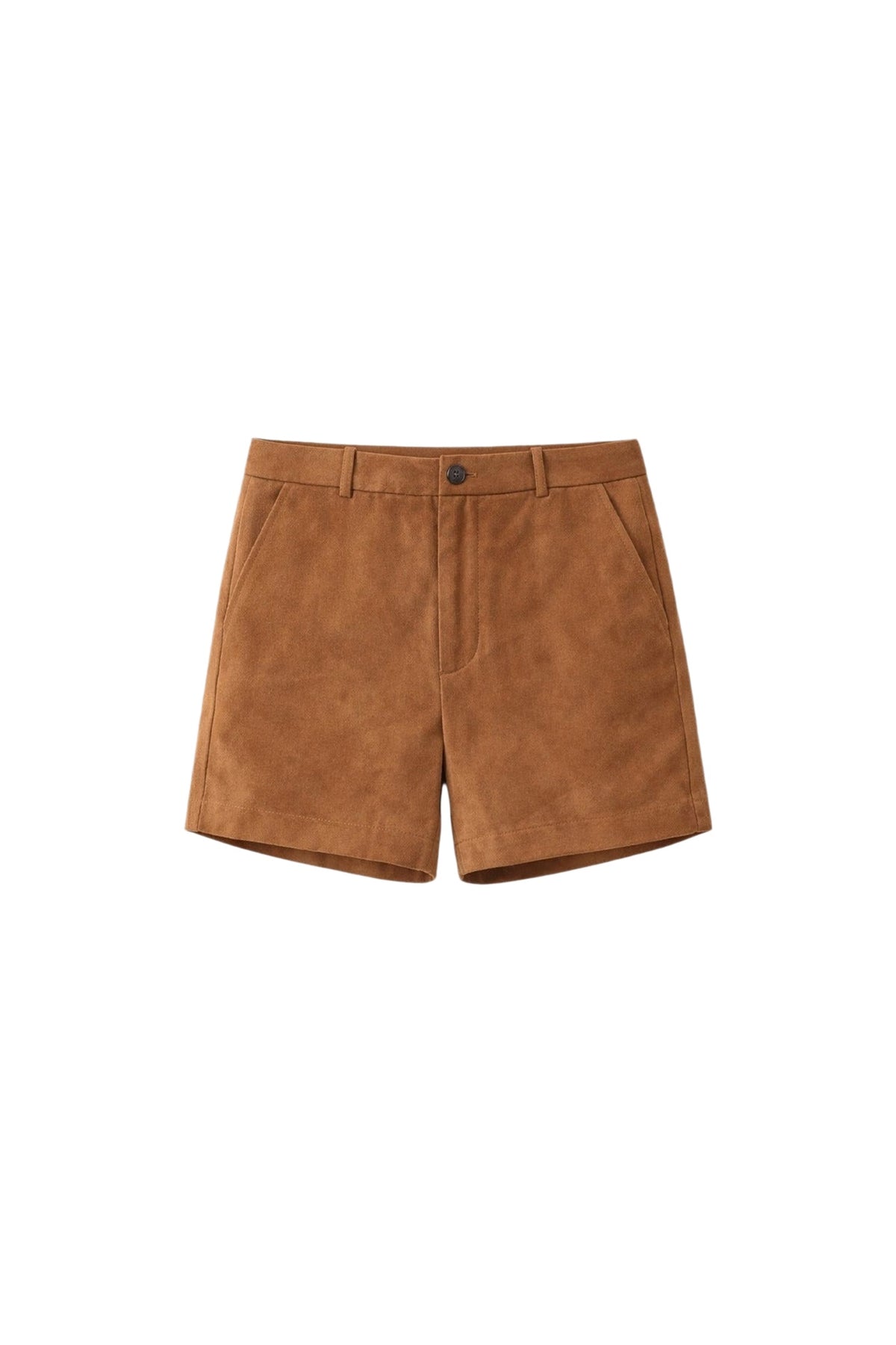 PRIX RECO : 95 // Short Le Luciani en cuir - Marron Camel
