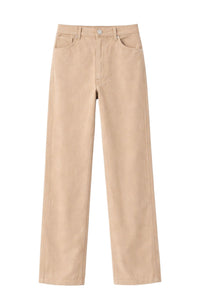 PRIX RECO : 175 // Pantalon Le Danou en cuir - Beige