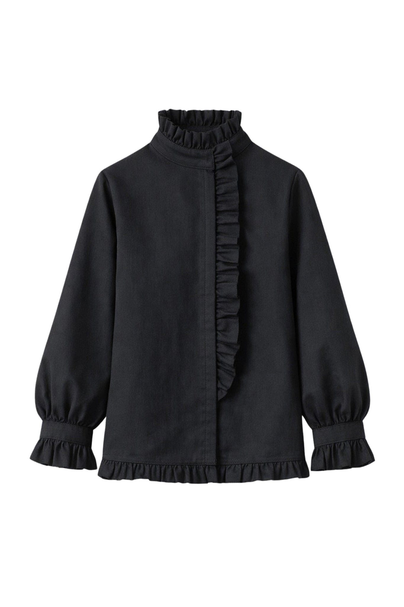 Chemise Le Ludwig en lin mélangé - Noir