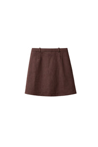 Le Lully trapeze skirt - Dark brown