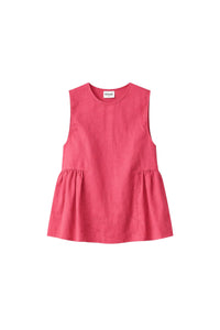 Top Le Prevert en lin - Rose Fuschia