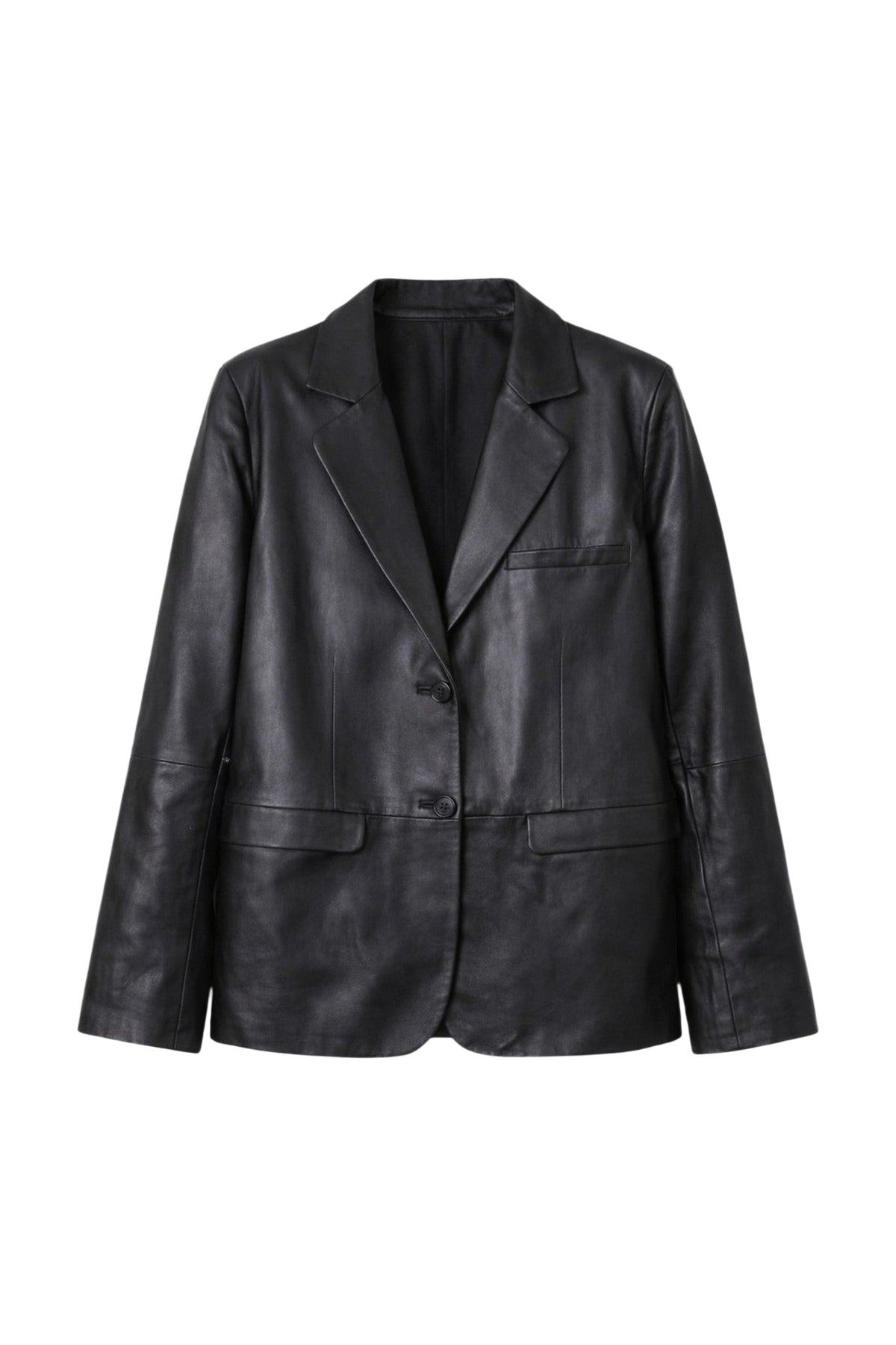 PRIX RECO : 170 // Blazer Le Thibaud en cuir - Noir