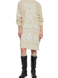 Robe brodée Robby - Cream