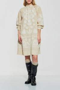 Robe brodée Robby - Cream