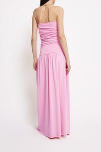 Robe longue Alexis en coton - Rose