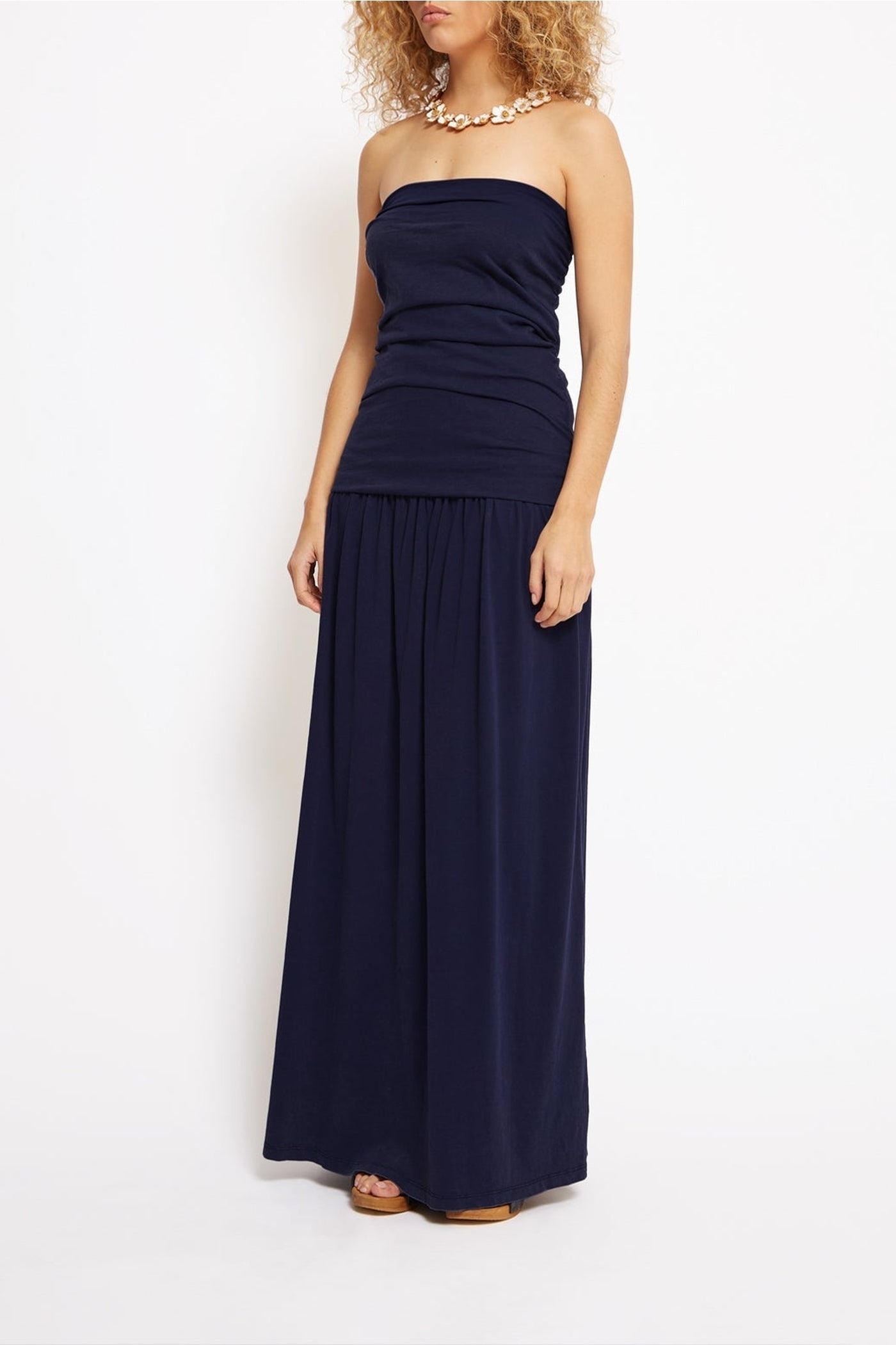 Robe longue Alexis en coton - Denim