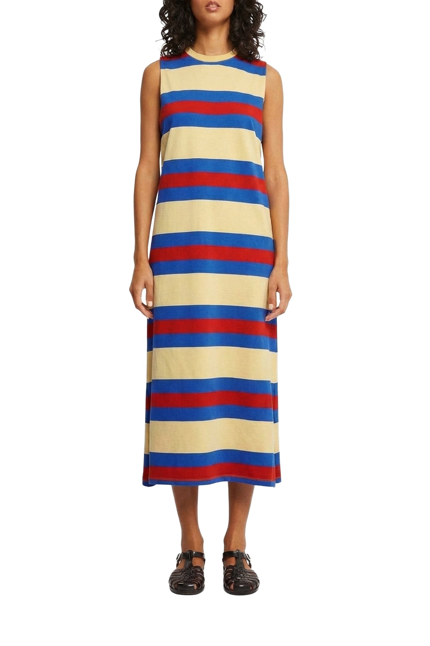 Robe longue Frizzi en coton - Yellow