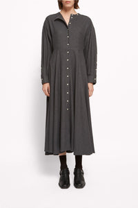 Robe longue Jasper en coton - Anthracite
