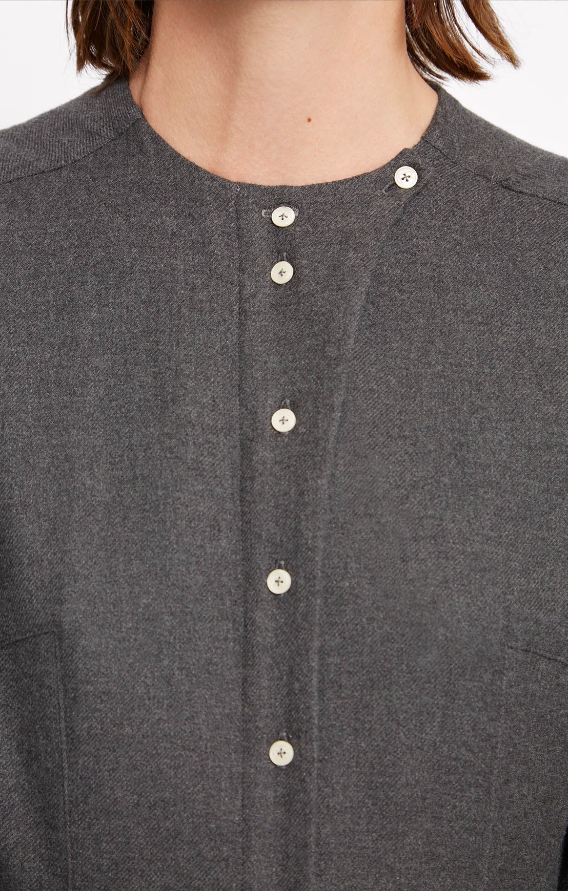 Robe longue Jasper en coton - Anthracite