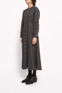 Robe longue Jasper en coton - Anthracite