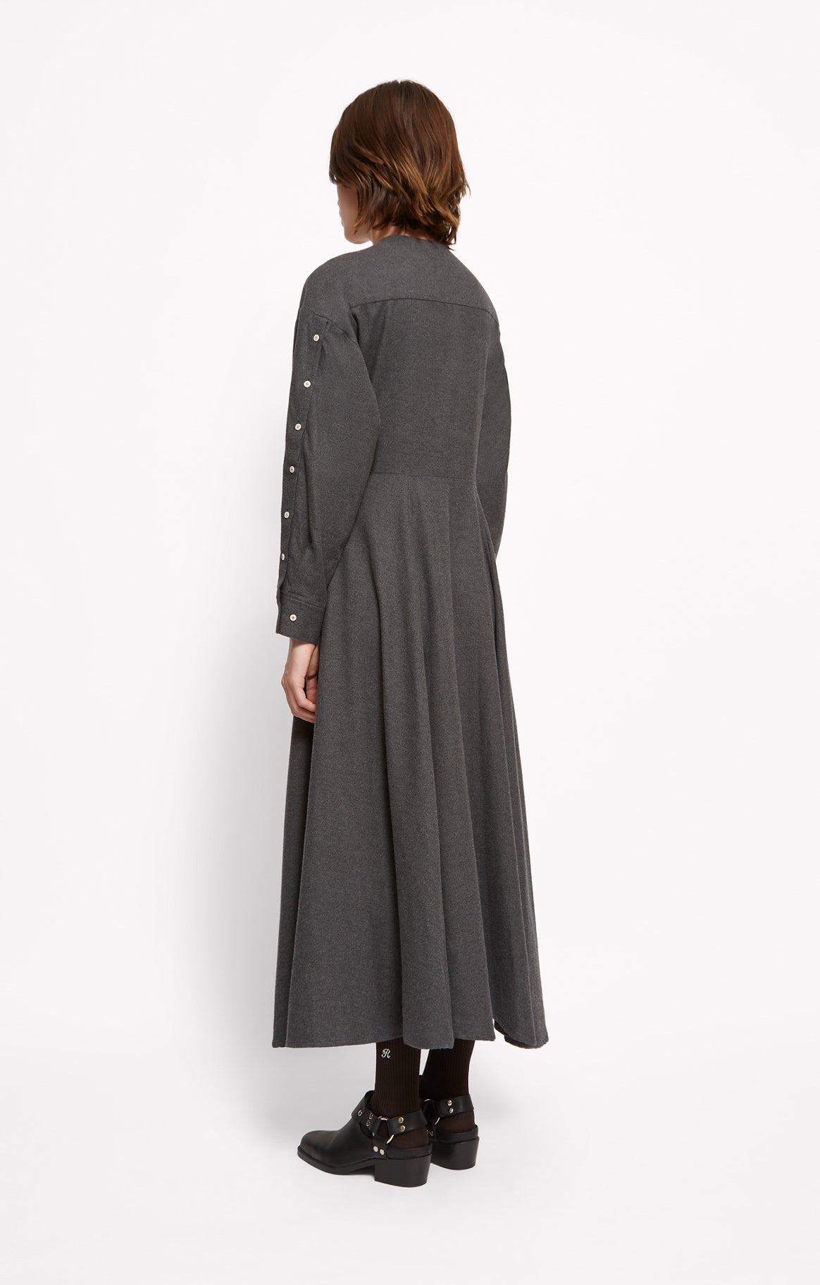 Robe longue Jasper en coton - Anthracite