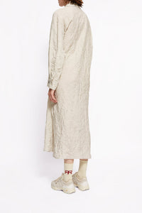 Robe midi Jilly droite twistée - Ecru