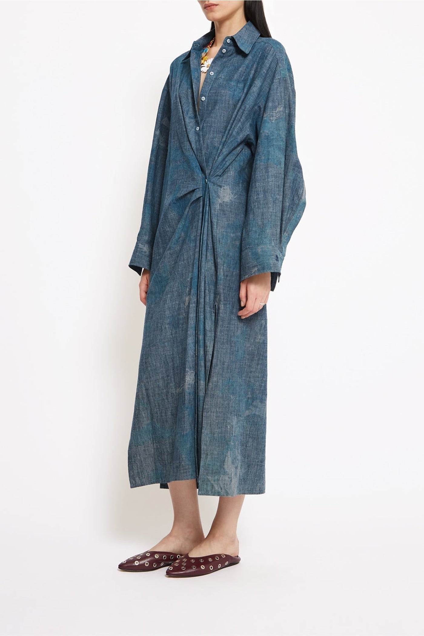 Robe longue Jilly en coton - Denim