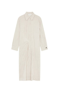 Robe midi Jilly droite twistée - Ecru