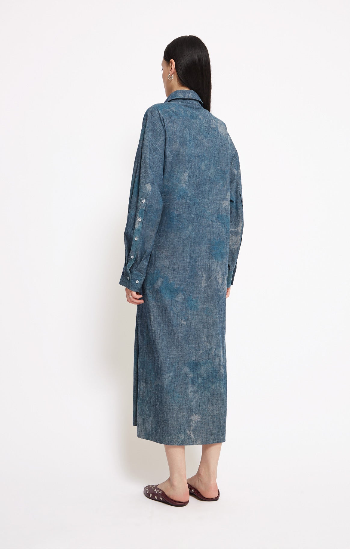 Robe longue Jilly en coton - Denim