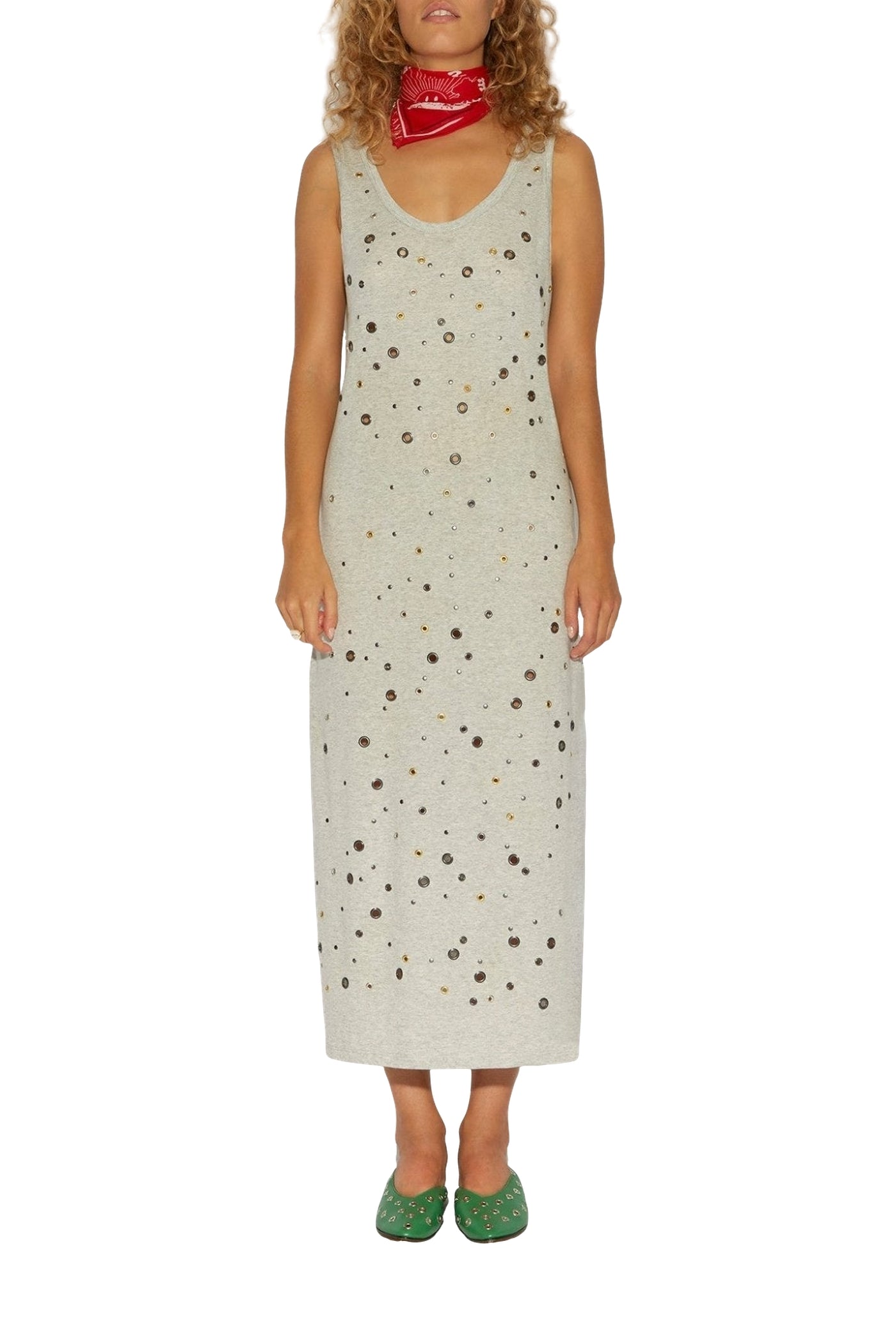 Robe longue Lipa Studs en coton - Chine