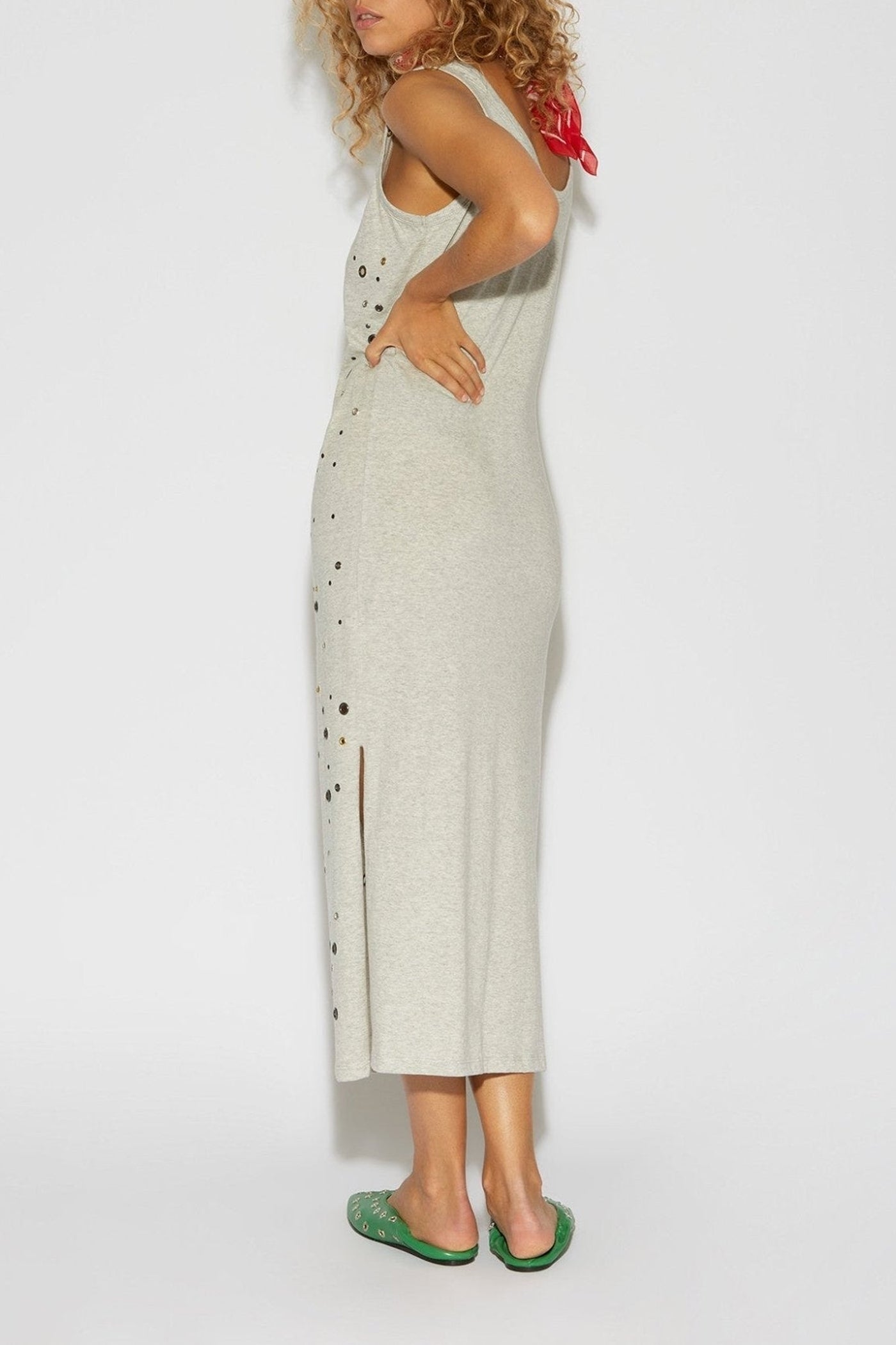Robe longue Lipa Studs en coton - Chine