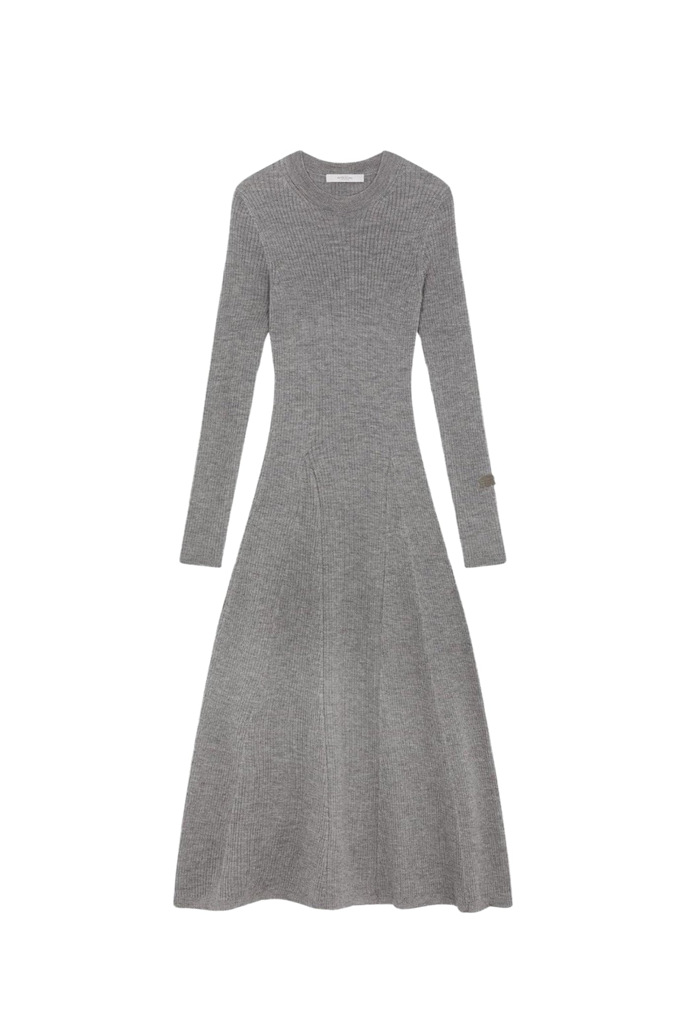 Robe longue Mickie en laine - Gris