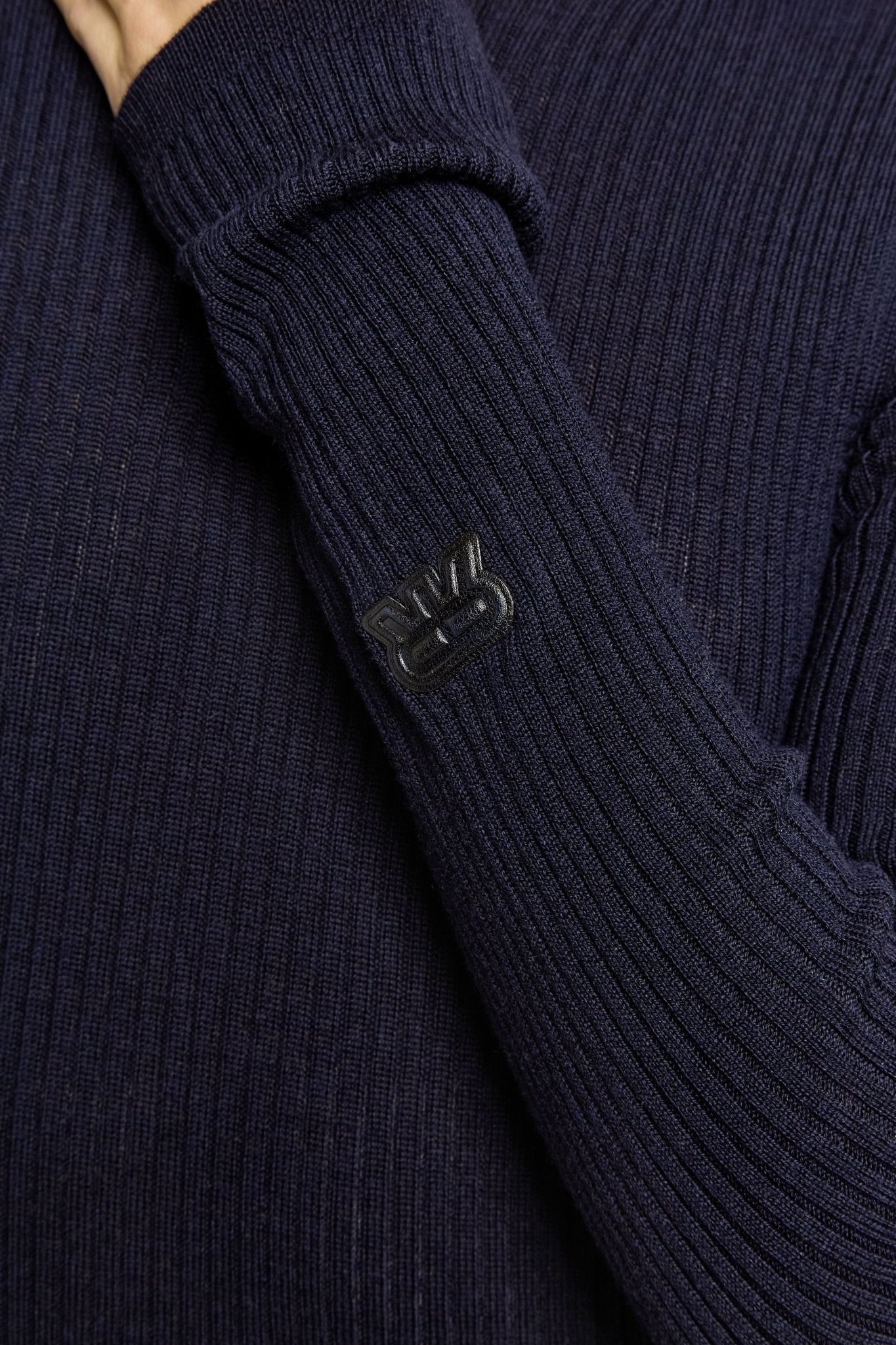 Robe longue Mickie en laine - Navy