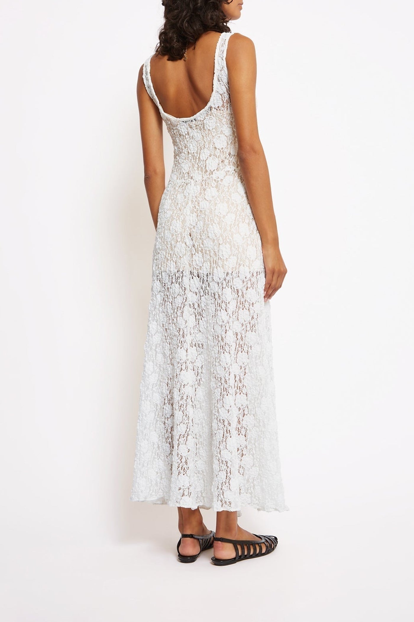 Robe longue Nicole - Blanc