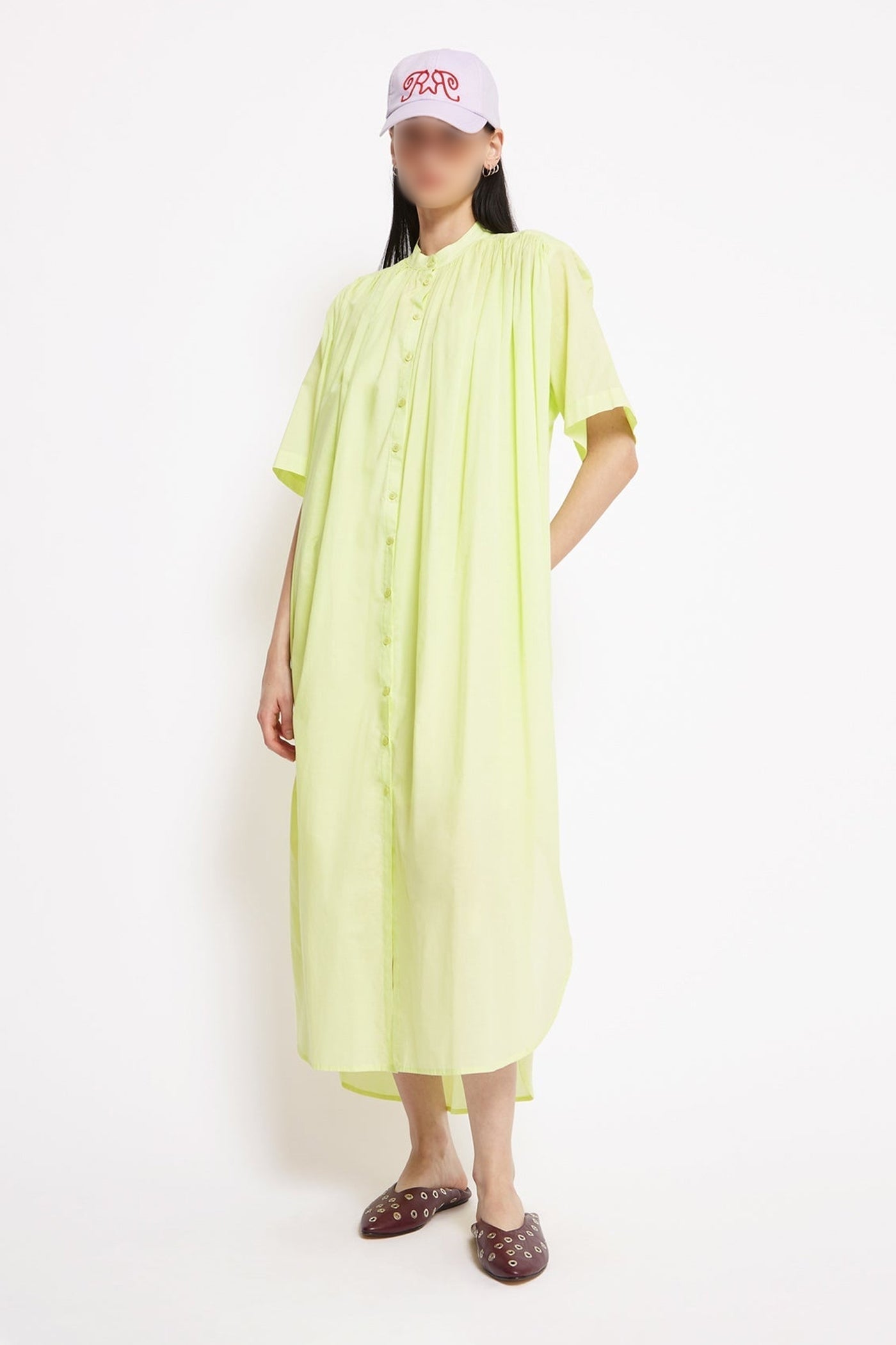 Robe midi Page en coton - Mojito