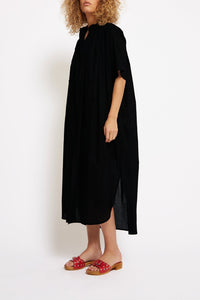 Robe midi Page en coton - Charbon