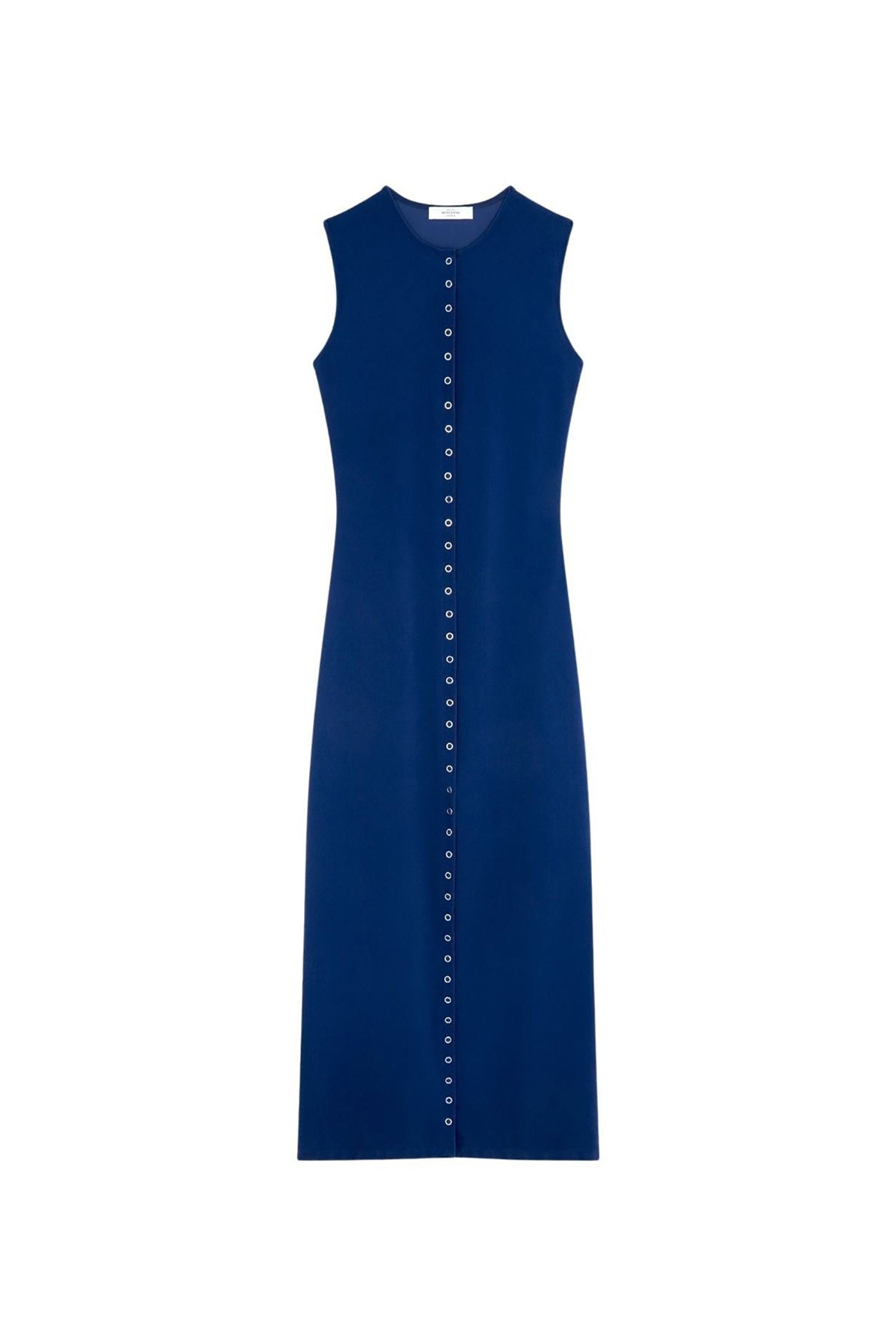 Robe longue Rosalia à fentes - Outremer
