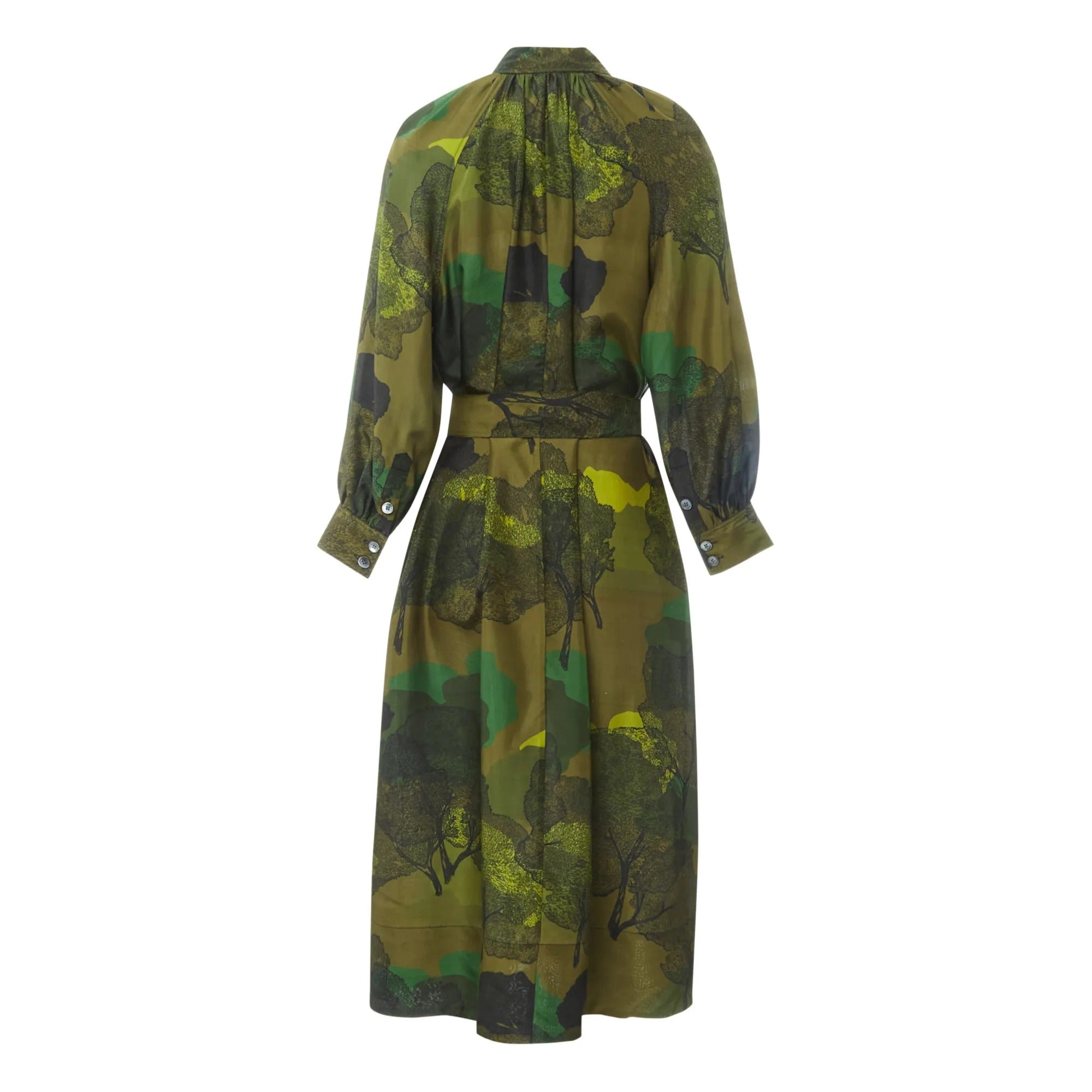 MULTICO VERT _ Robe Savane en soie - Multico vert