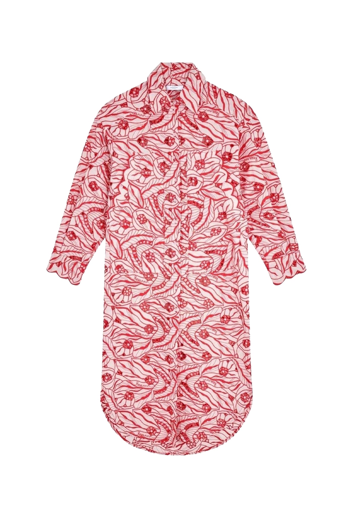 Robe longue Scoop - Rose