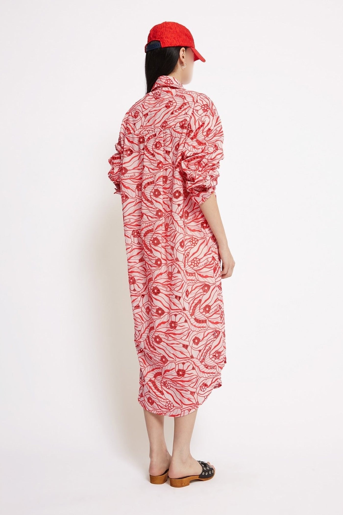 Robe longue Scoop - Rose