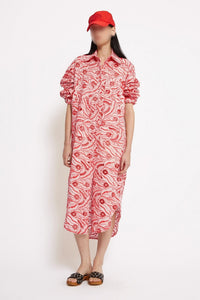 Robe longue Scoop - Rose